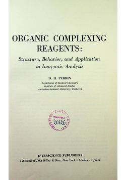 Organic complexing reagents