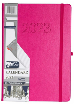 Kalendarz 2023 B5 tyg. Jazz różowy ELEFANT