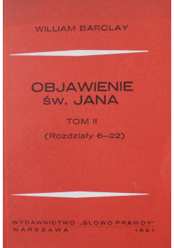 Objawienie Św Jana Tom II