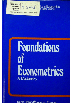 Foundations of Econometrics