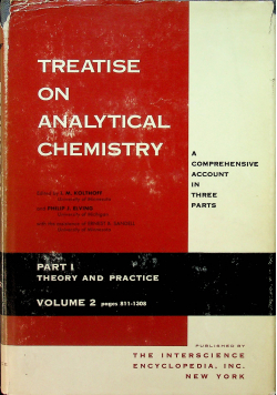 Treatise on analytical chemistry