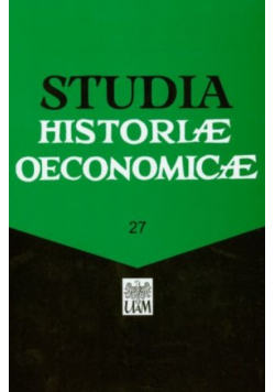 Studia Historiae Oeconomicae Tom 27