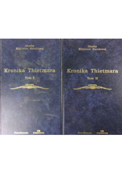 Kronika Thietmara tom I i II