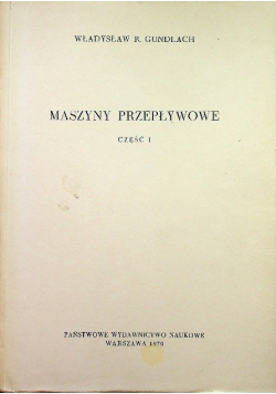 Maszyny przepływowe część I