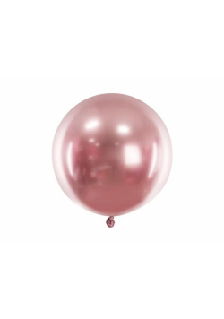 Balon okrągły Glossy różowe złoto 60cm