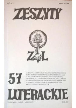 Zeszyty literackie nr 1