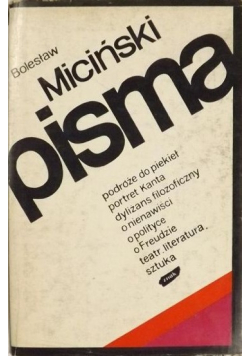 Pisma eseje artykuły listy