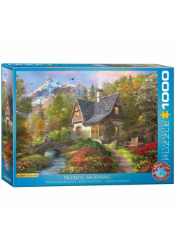 Puzzle 1000 Chatka z widokiem na góry