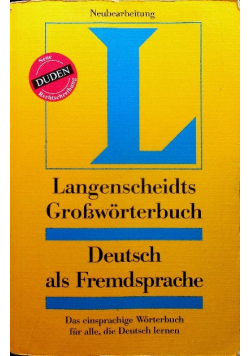 Langenscheidts Großworterbuch Deutsch als Fremdsprache
