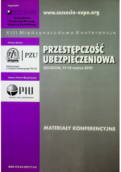 Przestępczość ubezpieczeniowa materiały konferencyjne