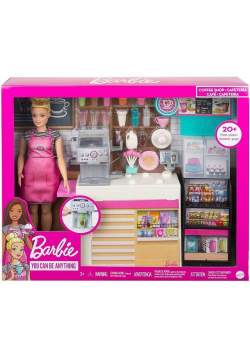 Barbie Kawiarenka zestaw+lalka