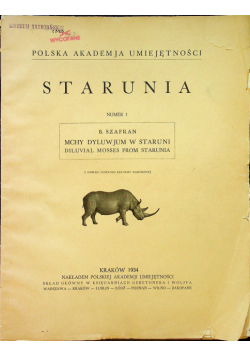 Starunia Numer 1 1934 r.