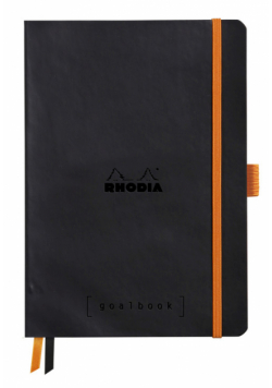 Notes Rhodia Rhodiarama Goalbook black  A5 w kropki Softcover