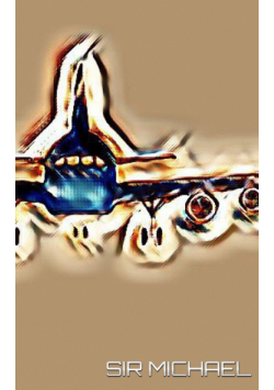 Airplane themed sir Michael Designer blank creative journal