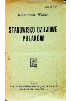 Stanowisko dziejowe Polaków 1915