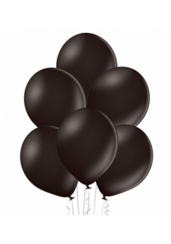 Balony B105 metaliczne czarne 30cm 100szt