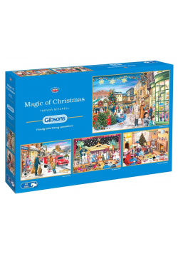 Puzzle 4x500 Magia świąt Bożego Narodzenia G3