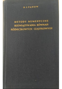 Metody numeryczne rozwiązywania równań różniczkowych cząstkowych