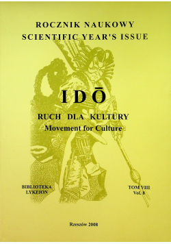 Rocznik naukowy Scientific Years Issue Ruch dla kultury tom 8