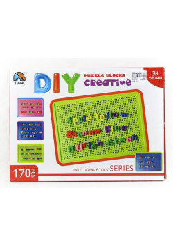 Tablica z dziurkami + literki