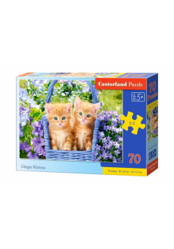Puzzle 70 Rude kotki CASTOR