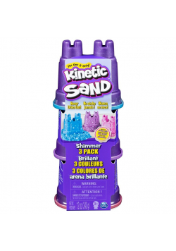 Kinetic Sand Zestaw błyszczący 3 kolory piasku