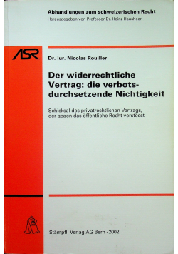 Der woderrechtliche Vertrag die verbots durchsetzende nichtigkeint