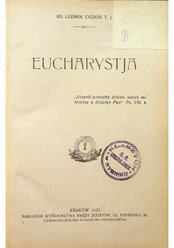 Eucharystja 1921 r