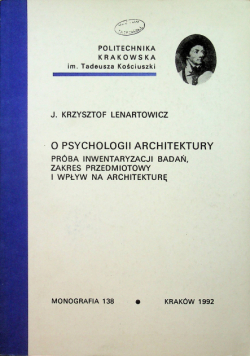 O Psychologii Architektury