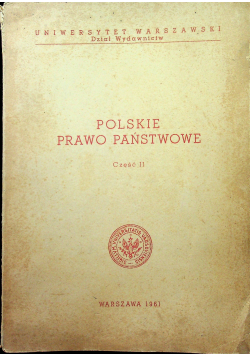 Polskie prawo państwowe Część II