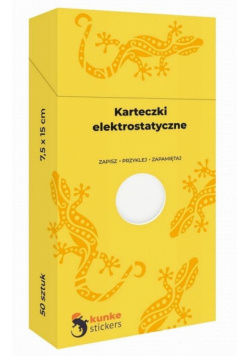 Karteczki elektrostatyczne 50szt. białe