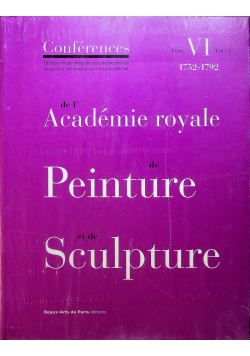 Academie royale de Peinture et de Sculpture tome VI vol 3 nowa