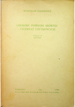 Choroby powłoki skórnej zwierząt użytkowcy