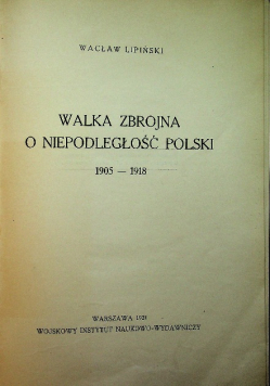 Walka zbrojna o niepodległość Polski 1931 r.