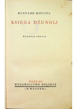 Księga Dżungli  1926r.