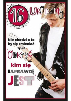 Kartka okolicznościowa Urodziny 16 U94