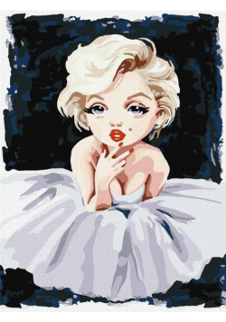Malowanie po numerach - Frank Marilyn 30x40cm
