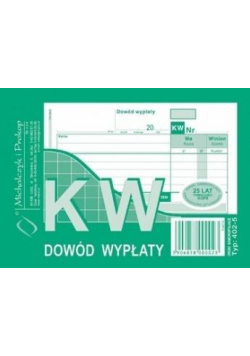 KW dowód wypłaty 402-5