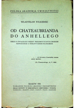 Od chateaubrianda do Anhellego 1934 r
