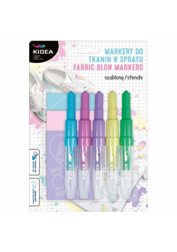 Markery do tkanin w sprayu Sweet Love 5szt KIDEA