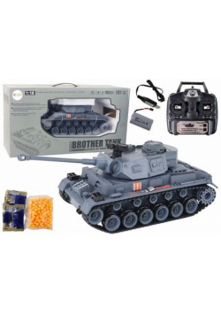 Czołg R/C 1:18 z dźwiękiem szary