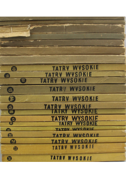 Tatry Wysokie Przewodnik taternicki 21 tomów