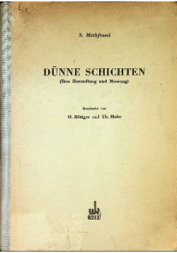 Methfessel dunne schichten