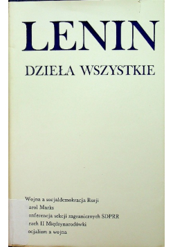 Lenin Dzieła Wszystkie Tom 26