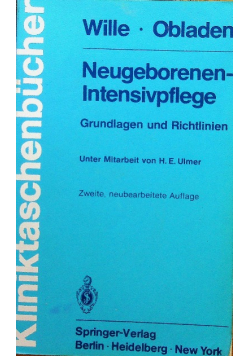 Neugeborenen Intensivpflege Grundlagen und Richtlinien