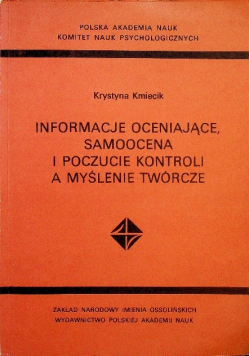 Informacje oceniające samoocena i poczucie