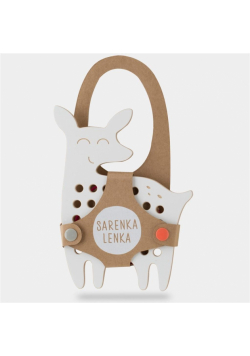 Sarenka Lenka.Drewniana przeplatanka Montessori