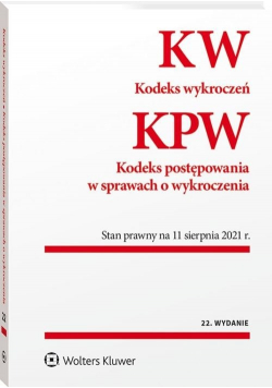 Kodeks wykroczeń Kodeks postępow w sprawach o wykroczenia Nowa