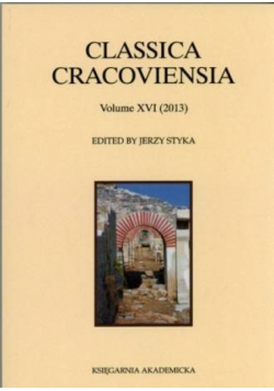 Classica cracoviensia volume XVI 2013