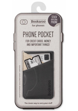 Bookaroo Phone pocket - portfel na telefon grafit